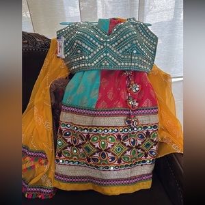 Multi color lehenga choli
